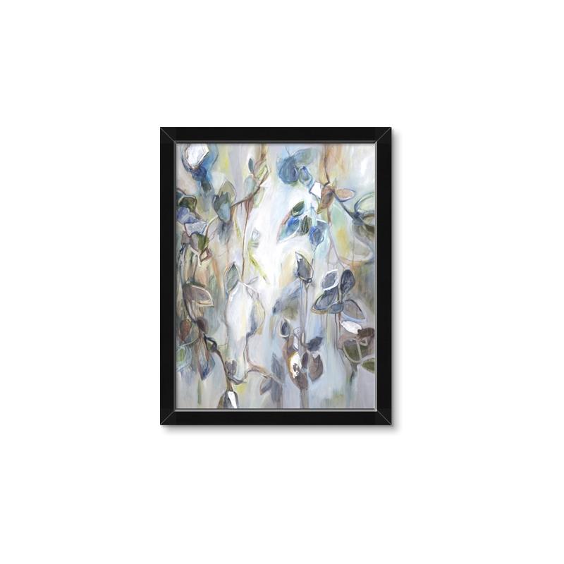 Picture of Green Blue Leaf _GroupedProduct_Rectangle_Portrait_Framed_Matted_