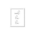 Picture of Ooh La La I _GroupedProduct_Rectangle_Portrait_Framed_Matted_