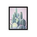 Picture of Pink Cactus _GroupedProduct_Rectangle_Portrait_Framed_Matted_