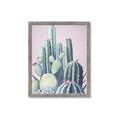 Picture of Pink Cactus _GroupedProduct_Rectangle_Portrait_Framed_Matted_