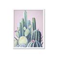Picture of Pink Cactus _GroupedProduct_Rectangle_Portrait_Framed_Matted_