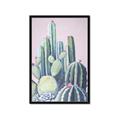 Picture of Pink Cactus _GroupedProduct_Rectangle_Portrait_Framed_Matted_