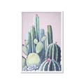 Picture of Pink Cactus _GroupedProduct_Rectangle_Portrait_Framed_Matted_