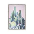 Picture of Pink Cactus _GroupedProduct_Rectangle_Portrait_Framed_Matted_