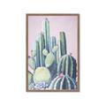 Picture of Pink Cactus _GroupedProduct_Rectangle_Portrait_Framed_Matted_