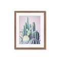 Picture of Pink Cactus _GroupedProduct_Rectangle_Portrait_Framed_Matted_