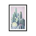 Picture of Pink Cactus _GroupedProduct_Rectangle_Portrait_Framed_Matted_