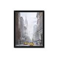 Picture of Yellow Taxi In New York _GroupedProduct_Rectangle_Portrait_Framed_Matted_