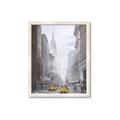 Picture of Yellow Taxi In New York _GroupedProduct_Rectangle_Portrait_Framed_Matted_