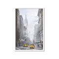 Picture of Yellow Taxi In New York _GroupedProduct_Rectangle_Portrait_Framed_Matted_