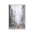 Picture of Yellow Taxi In New York _GroupedProduct_Rectangle_Portrait_Framed_Matted_