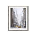 Picture of Yellow Taxi In New York _GroupedProduct_Rectangle_Portrait_Framed_Matted_