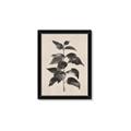 Picture of Black Linen Leaves II _GroupedProduct_Rectangle_Portrait_Framed_Matted_