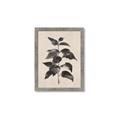 Picture of Black Linen Leaves II _GroupedProduct_Rectangle_Portrait_Framed_Matted_