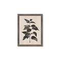 Picture of Black Linen Leaves II _GroupedProduct_Rectangle_Portrait_Framed_Matted_