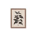 Picture of Black Linen Leaves II _GroupedProduct_Rectangle_Portrait_Framed_Matted_