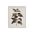 Picture of Black Linen Leaves II _GroupedProduct_Rectangle_Portrait_Framed_Matted_