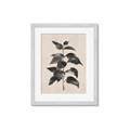 Picture of Black Linen Leaves II _GroupedProduct_Rectangle_Portrait_Framed_Matted_
