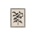 Picture of Black Linen Leaves IV _GroupedProduct_Rectangle_Portrait_Framed_Matted_