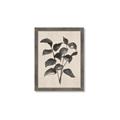 Picture of Black Linen Leaves IV _GroupedProduct_Rectangle_Portrait_Framed_Matted_