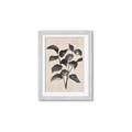 Picture of Black Linen Leaves IV _GroupedProduct_Rectangle_Portrait_Framed_Matted_