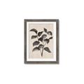 Picture of Black Linen Leaves IV _GroupedProduct_Rectangle_Portrait_Framed_Matted_