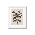 Picture of Black Linen Leaves IV _GroupedProduct_Rectangle_Portrait_Framed_Matted_