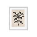 Picture of Black Linen Leaves IV _GroupedProduct_Rectangle_Portrait_Framed_Matted_