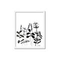 Picture of Silhouette Leaves I  _GroupedProduct_Rectangle_Portrait_Framed_Matted_