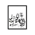 Picture of Silhouette Leaves I  _GroupedProduct_Rectangle_Portrait_Framed_Matted_
