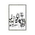 Picture of Silhouette Leaves I  _GroupedProduct_Rectangle_Portrait_Framed_Matted_