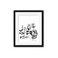 Picture of Silhouette Leaves I  _GroupedProduct_Rectangle_Portrait_Framed_Matted_
