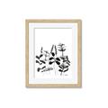 Picture of Silhouette Leaves I  _GroupedProduct_Rectangle_Portrait_Framed_Matted_