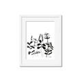 Picture of Silhouette Leaves I  _GroupedProduct_Rectangle_Portrait_Framed_Matted_