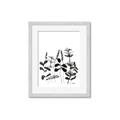 Picture of Silhouette Leaves I  _GroupedProduct_Rectangle_Portrait_Framed_Matted_