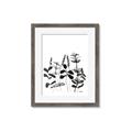 Picture of Silhouette Leaves I  _GroupedProduct_Rectangle_Portrait_Framed_Matted_