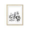 Picture of Silhouette Leaves I  _GroupedProduct_Rectangle_Portrait_Framed_Matted_