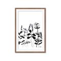 Picture of Silhouette Leaves I  _GroupedProduct_Rectangle_Portrait_Framed_Matted_