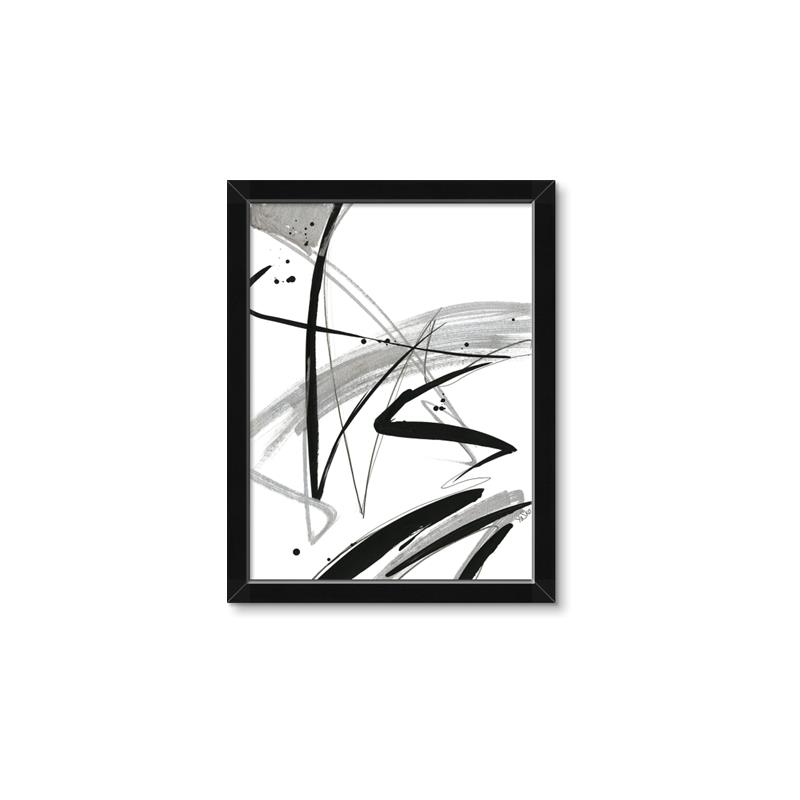 Picture of Black & Silver Lines _GroupedProduct_Rectangle_Portrait_Framed_Matted_