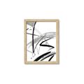 Picture of Black & Silver Lines _GroupedProduct_Rectangle_Portrait_Framed_Matted_