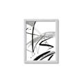 Picture of Black & Silver Lines _GroupedProduct_Rectangle_Portrait_Framed_Matted_