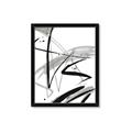 Picture of Black & Silver Lines _GroupedProduct_Rectangle_Portrait_Framed_Matted_