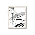 Picture of Black & Silver Lines _GroupedProduct_Rectangle_Portrait_Framed_Matted_