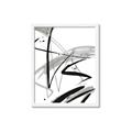 Picture of Black & Silver Lines _GroupedProduct_Rectangle_Portrait_Framed_Matted_