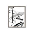Picture of Black & Silver Lines _GroupedProduct_Rectangle_Portrait_Framed_Matted_