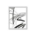 Picture of Black & Silver Lines _GroupedProduct_Rectangle_Portrait_Framed_Matted_