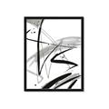 Picture of Black & Silver Lines _GroupedProduct_Rectangle_Portrait_Framed_Matted_