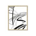 Picture of Black & Silver Lines _GroupedProduct_Rectangle_Portrait_Framed_Matted_