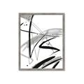 Picture of Black & Silver Lines _GroupedProduct_Rectangle_Portrait_Framed_Matted_