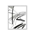Picture of Black & Silver Lines _GroupedProduct_Rectangle_Portrait_Framed_Matted_